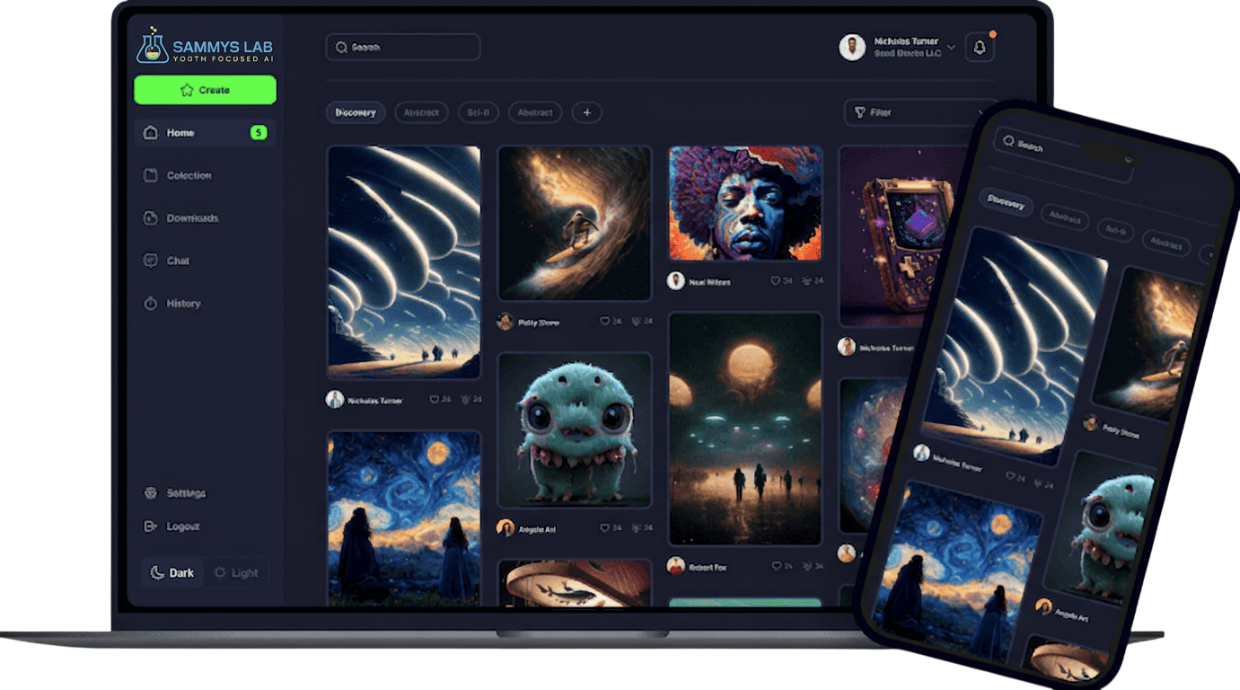 SammysLab AI image generation tools interface preview